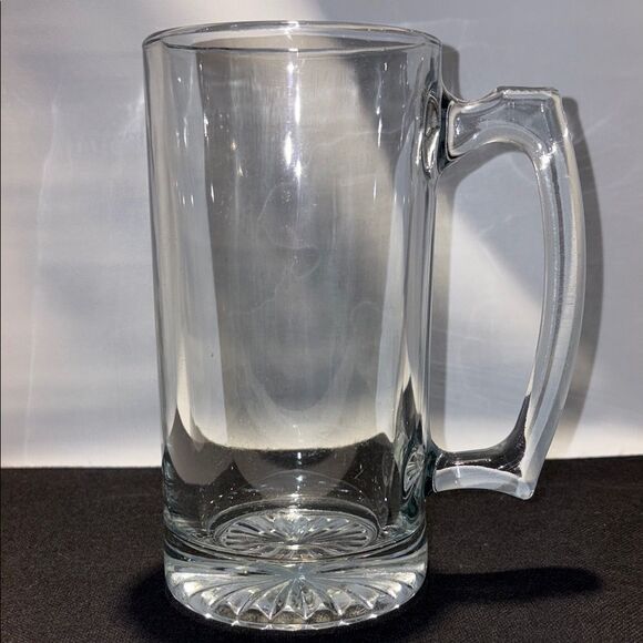 Large Clear Glass Beer Mug - Picture 5 of 8